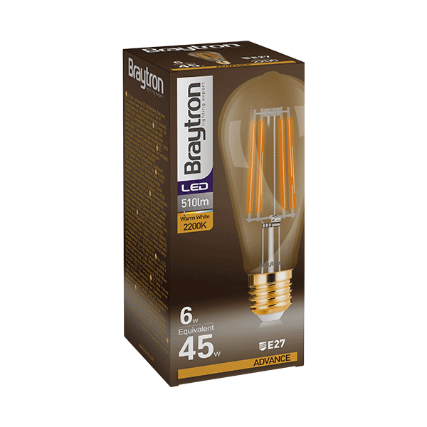 LED Leuchtmittel Filament E27 Kegel (ST64) 4W | 360 Lumen warmweiß (2, 7,99  €