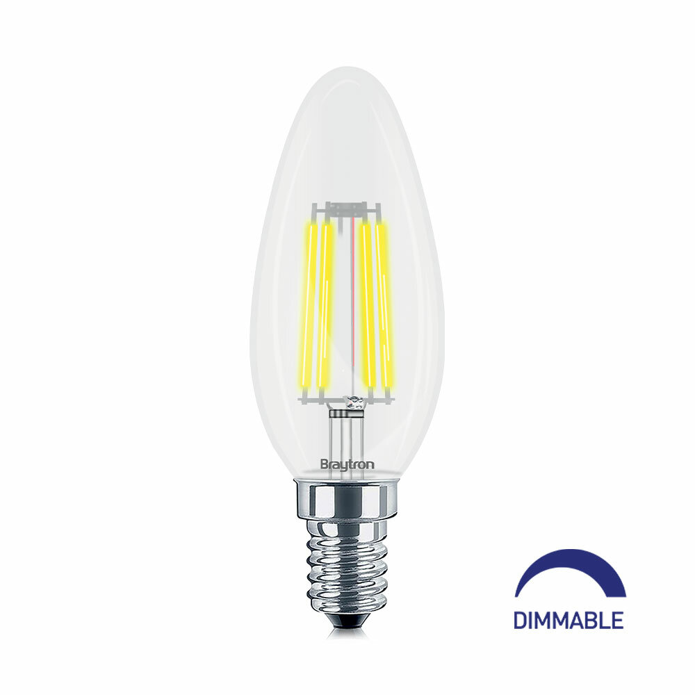 LED Leuchtmittel E14 Kerze C35 4W Filament | 400 Lumen warmweiß (3000, 5,99  €